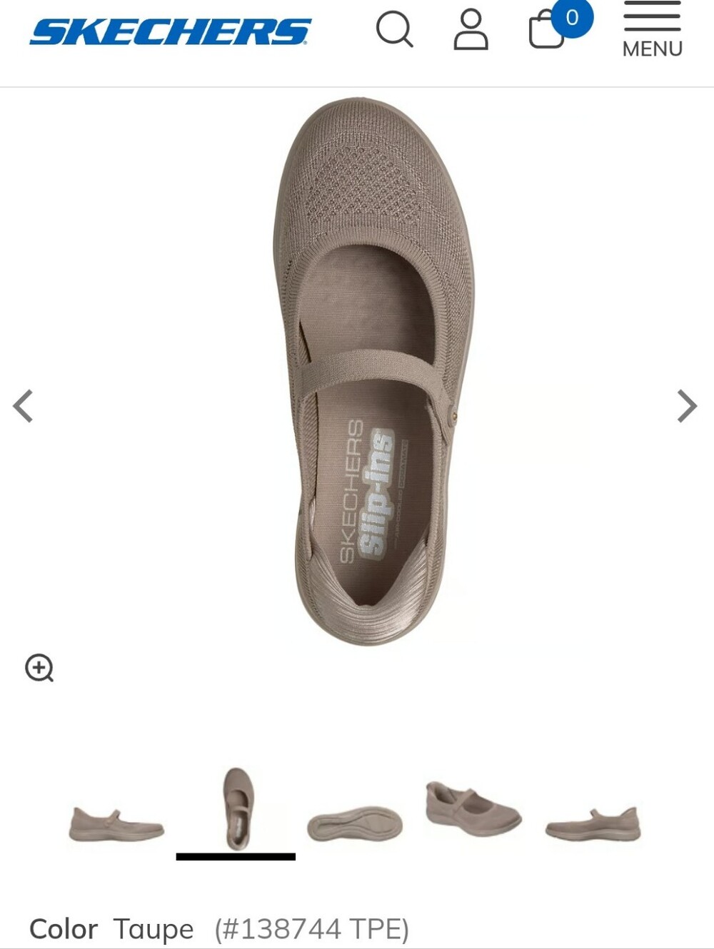 Skechers Hands Free Slip-ins®: On-The-GO® Flex Radiant - Mary Ann Size 9 Taupe